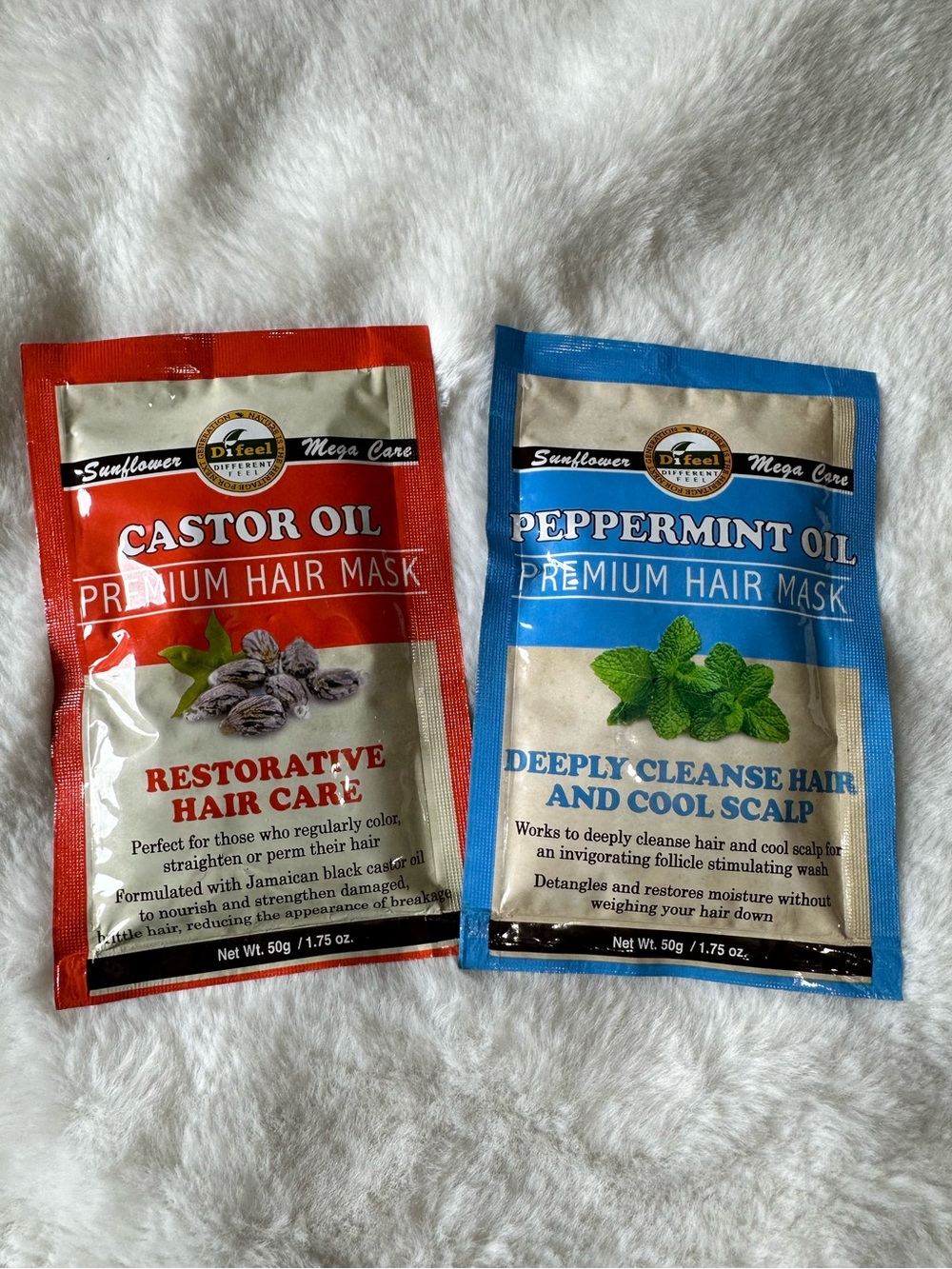 Castor Oil & Peppermint Oil Premium Hair Mask - Set of 2